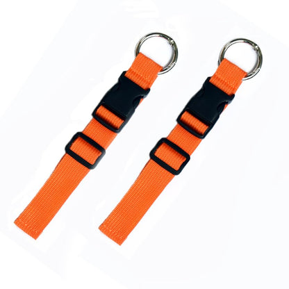2 Pack Add a Bag Strap - Adjustable Suitcase Belt - Carry Your Extra Bags - Travel Attachment Travel Accessories for Connecting Your Luggage Jacket (Orange)