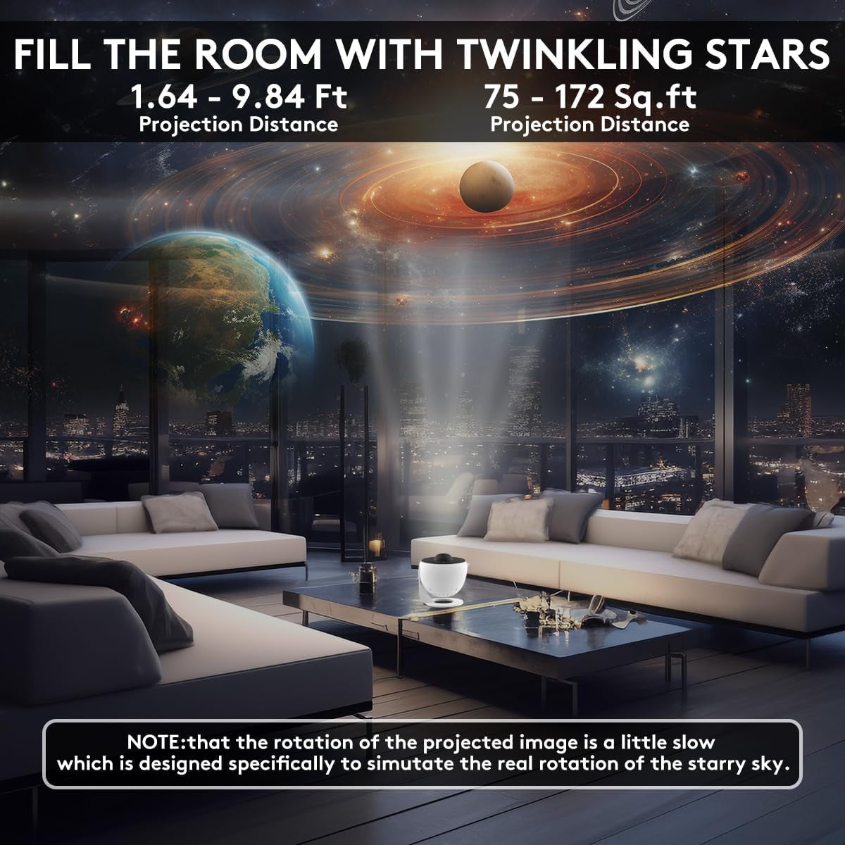 Planetarium Galaxy Projector13 in 1, Galaxy Light with 360° Rotating, Space Projector Nebula Star Night Light for Kids Adults Bedroom Ceiling Decor, Home Theater, Holiday Gift