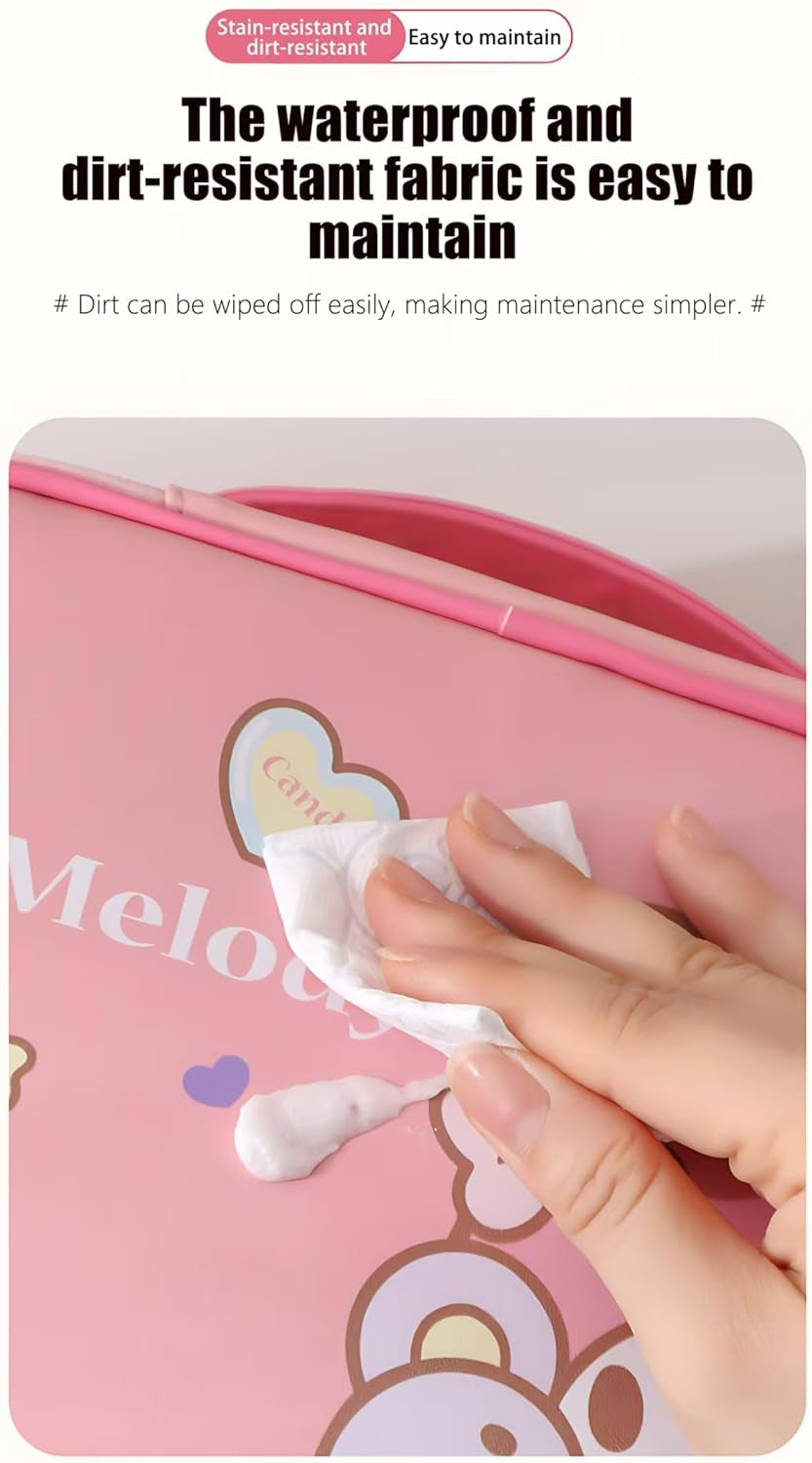 Kitty Makeup Bag – Makeup Organizer, Travel Toiletry Bag for Women & Girls | Cute Cosmetic Bag, Train Case For, Travel Bag, Toiletry Bag for Women, Make up Storage (Pink Kitty)