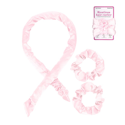 Heatless Curling Headband with Scrunchies Overnight Hair Curlers for Long Hair