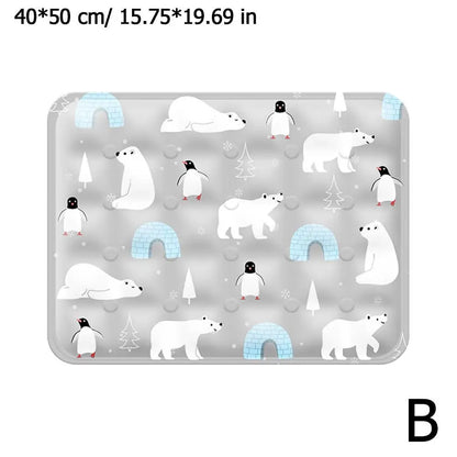 Summer Pet Ice Mats Waterable Pet Cooling Pad for Small Big Dogs Pet Accessories Tear Resistant Pet Cooling Tool