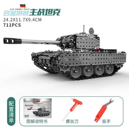 3D Metal Building Block Fighter Aircraft Model Assembly Jigsaw Toy Children Alloy RC Engineering Vehicle Gift Adult Assembly