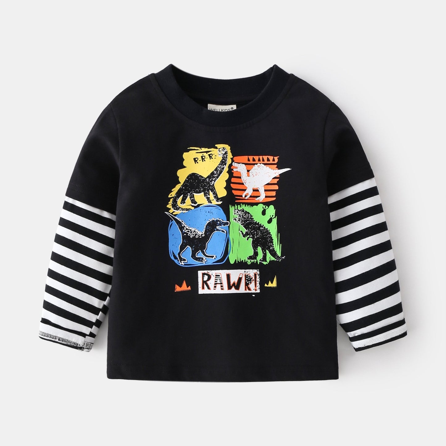 Cute Cotton Round Neck Casual Kids' Clothing