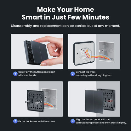 Tuya Smart Zigbee Wall Switch Wifi Smart Button Light Switch 1/2/3/4 Gang No Capacitor Needed Works with Alexa Hey Google