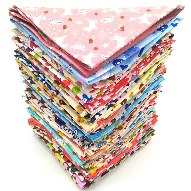 30/50 Pcs Dog Bandana Pet Saliva Towel Bibs Pet Scarf Cotton Adjustable Pet Puppy Kerchief Dog Accessories Pet Supplies