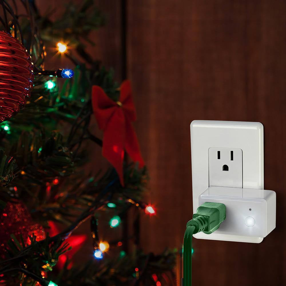 15-Amp Indoor Alexa / Google Assistant Compatible Wi-Fi Smart Home Plug with Night Light, No Hub Required (3-Pack)