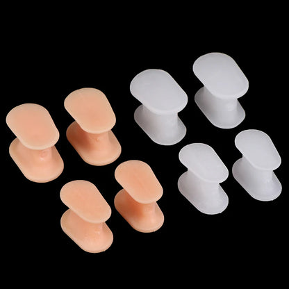 2Pcs I-Shaped Toe Splitter Gel Toe Separator Corrector Straightener Soft Silicone Toe Protector Spacer Foot Care Tool