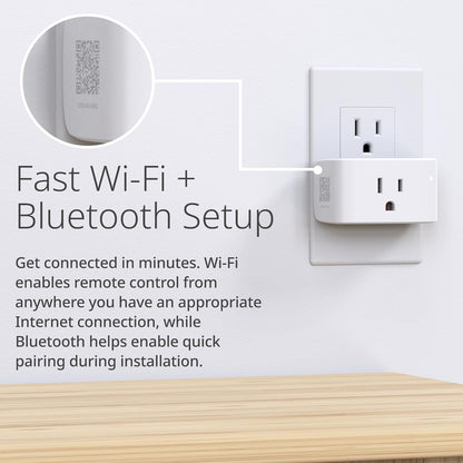 PM-01M Wi-Fi Smart Plug, Aquila PRO AI & Matter Supported, Compact Design, 15A/1800W Max, Energy Monitoring, Easy Bluetooth Setup, Works with Alexa & Google Home, Flame-Retardant, UL Certified