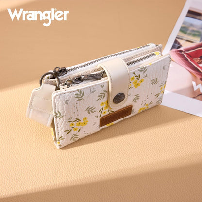 X Wrangler Small Wallet Women, Wristlet Rfid Blocking Wallets Large Capacity Bifold Wallet with Coin Pocket