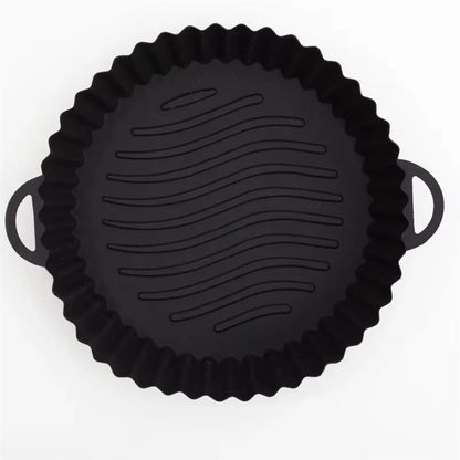 Air Fryer Silicone Liners Air Fryer Silicone Pot Reusable Silicone Air Fryer Liners Food Safe Non Stick Air Fryer Basket Accesso