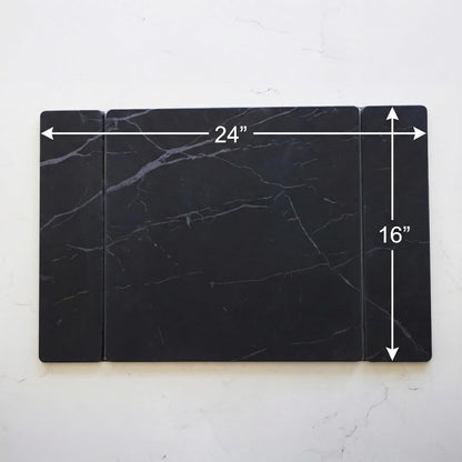 Stone Drying Mat for Kitchen Counter, Diatomite Stone Dish Drying Mat & Kitchen Sink Mat, Quick-Dry Diatomaceous Earth Counter Mat, Collapsible Tri-Panel Design