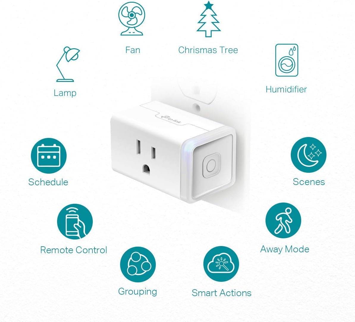 Plug Power Strip HS300 and Smart Plug HS103P4 Bundle | Control Home Appliances from Anywhere