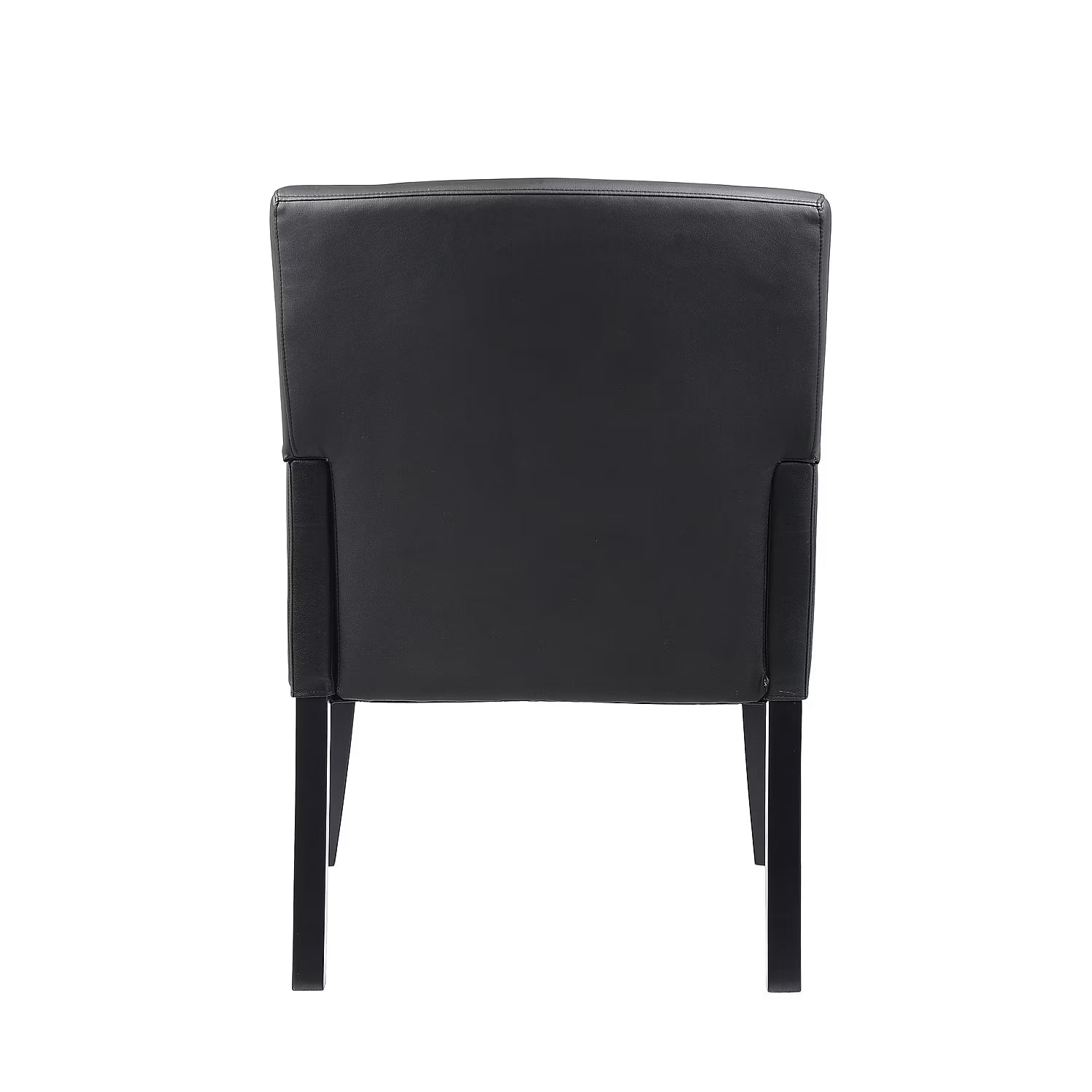 Executive Box Arm Office Chair with Mahogany Base
