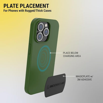 Metal Plates for Magnetic Phone Mounts Universal Compatibility Replacement Kit