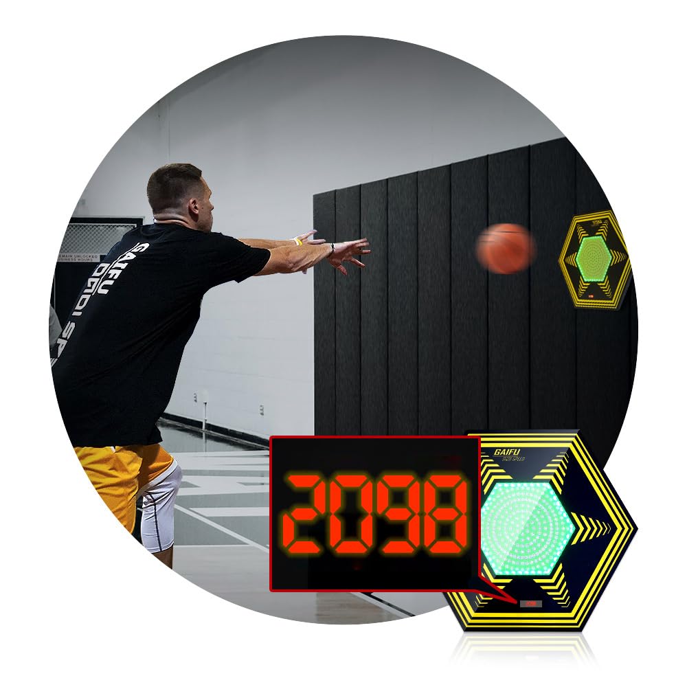 GAIFU Reaction Training Equipment Basketball Soccer Football Training Equipment Digital Target Soccer Football Basketball Indoor/Outdoor Training Equipment Gift for Teen Trainer Athlete Coach (1pcs)