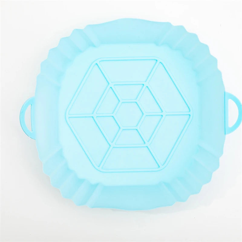 Air Fryer Silicone Liners Air Fryer Silicone Pot Reusable Silicone Air Fryer Liners Food Safe Non Stick Air Fryer Basket Accesso