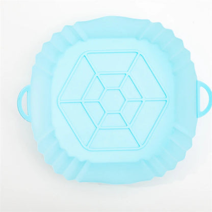 Air Fryer Silicone Liners Air Fryer Silicone Pot Reusable Silicone Air Fryer Liners Food Safe Non Stick Air Fryer Basket Accesso