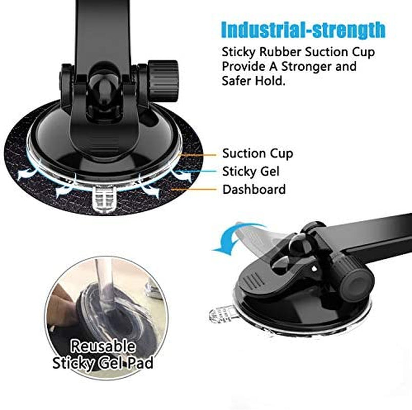 Magantic Mount, Universal Dashboard Curved Magnetic Phone Car Mount Holder for Cell Phones and Mini Tablets with Fast Swift-Snap Technology, Magnetic Cell Phone Mount