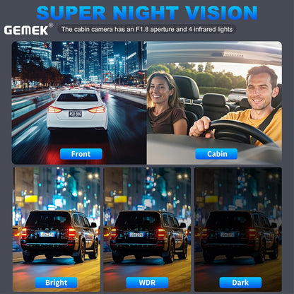 4 Channel Dash Cam 360° View 5G Wifi & APP Control,  2K Front and Rear Inside, Left Right Dash Camera for Cars Free 64GB TF Card, G-Sensor, Night Vision, 24H Parking Mode Keyboard Wrist Rest Pad