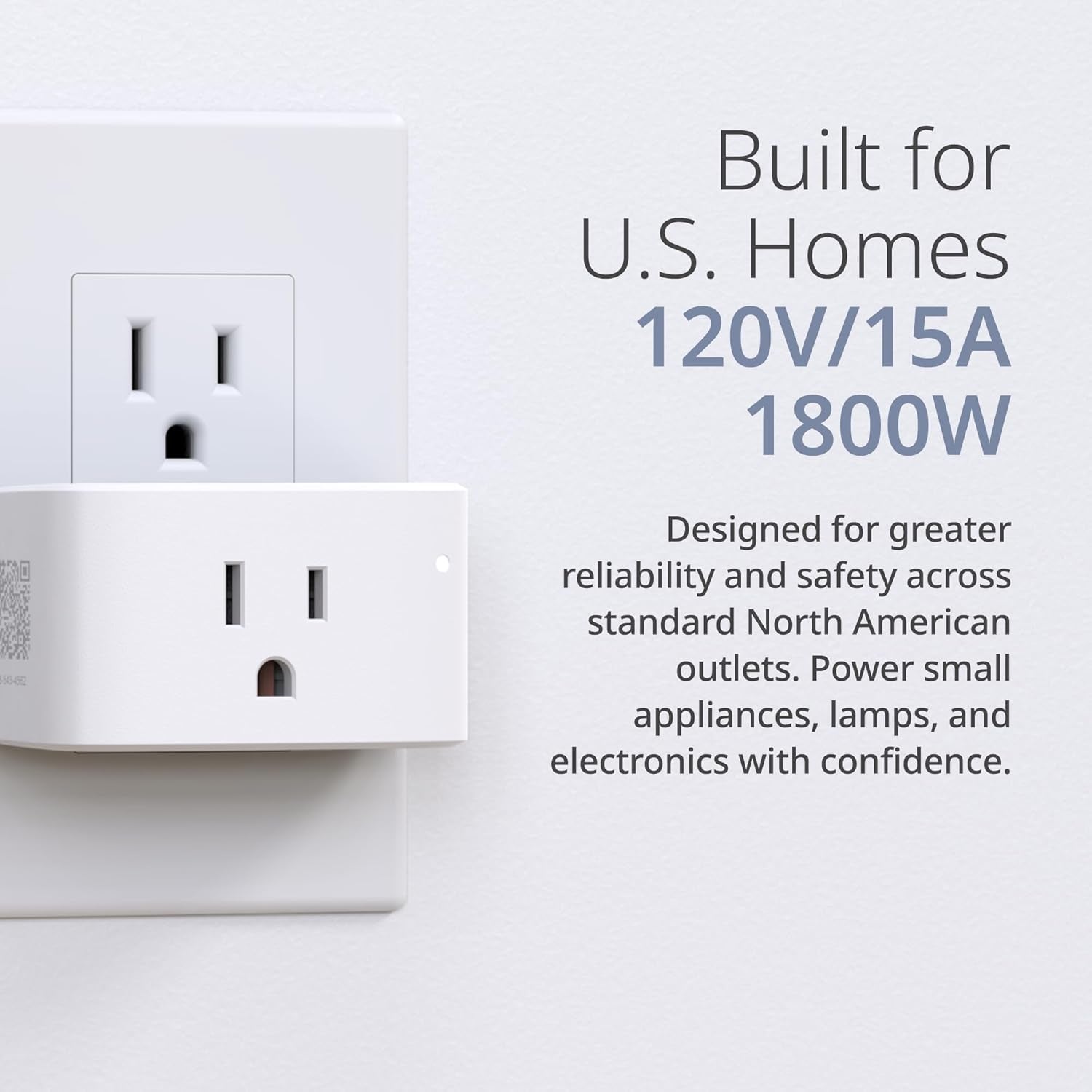 PM-01M Wi-Fi Smart Plug, Aquila PRO AI & Matter Supported, Compact Design, 15A/1800W Max, Energy Monitoring, Easy Bluetooth Setup, Works with Alexa & Google Home, Flame-Retardant, UL Certified