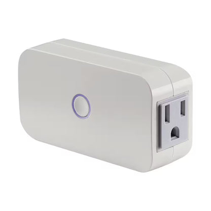 Smart Dual Plug Indoor Wi-Fi 3-Prong 2-Outlets Amazon Alexa and Google Asst, Remote Access, Control/Scheduling