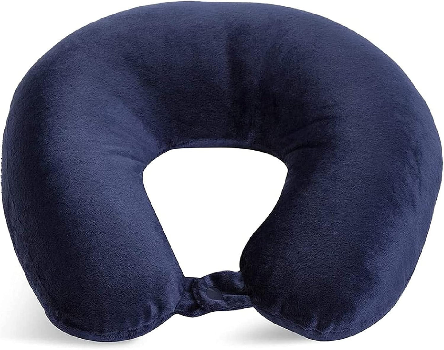 Adult Cozy Soft Microfiber Neck Pillow Travel Bundle, Navy and Hunter Green