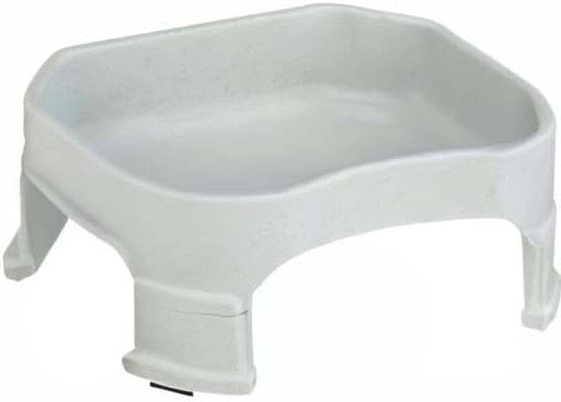 Extra Large Water Bowl for Dogs, Elevated Outdoor Dog Water Bowl (1.25 Gallon XL Capacity), Big Trough Style Food Dish for Indoors or Outside, No Spill Large Dog Bowls, Vanilla Bean