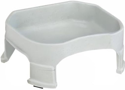 Extra Large Water Bowl for Dogs, Elevated Outdoor Dog Water Bowl (1.25 Gallon XL Capacity), Big Trough Style Food Dish for Indoors or Outside, No Spill Large Dog Bowls, Vanilla Bean