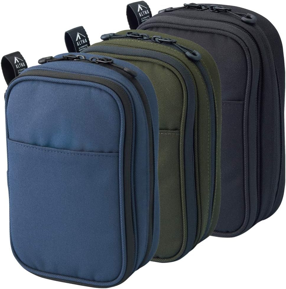 Gadget Pouch, Double, 5 X 3.6 X 8.5, Black (A7765-24)