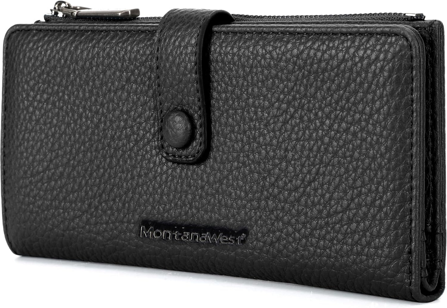 Women'S Wallet Bifold RFID Blocking Wallets Large Capacity Card Holder Wallets with Zipper Coin Pocket