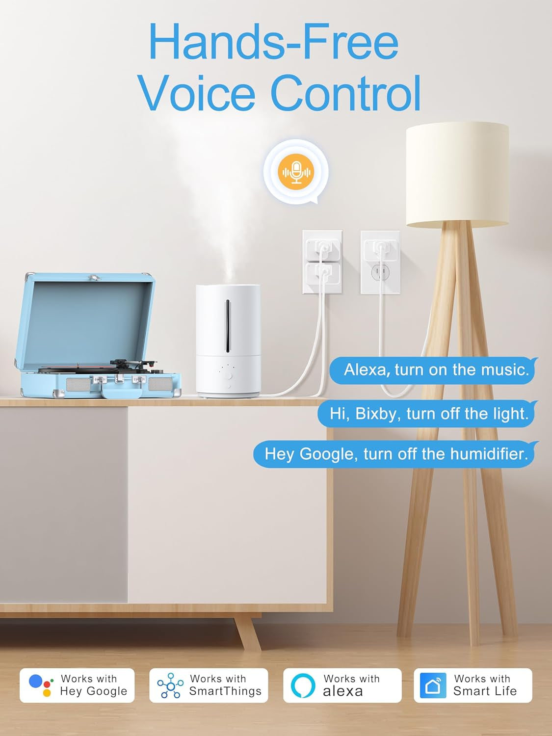 Mini Smart Plug 𝟓𝐆𝐇𝐳 𝐖𝐢-𝐅𝐢 𝐂𝐨𝐦𝐩𝐚𝐭𝐢𝐛𝐥𝐞 𝟏𝟓𝐀, Smart Plugs That Work with Alexa & Google Home & Smartthings, Energy Monitor, Remote Control, Timer & Schedule, Wi-Fi Plugs