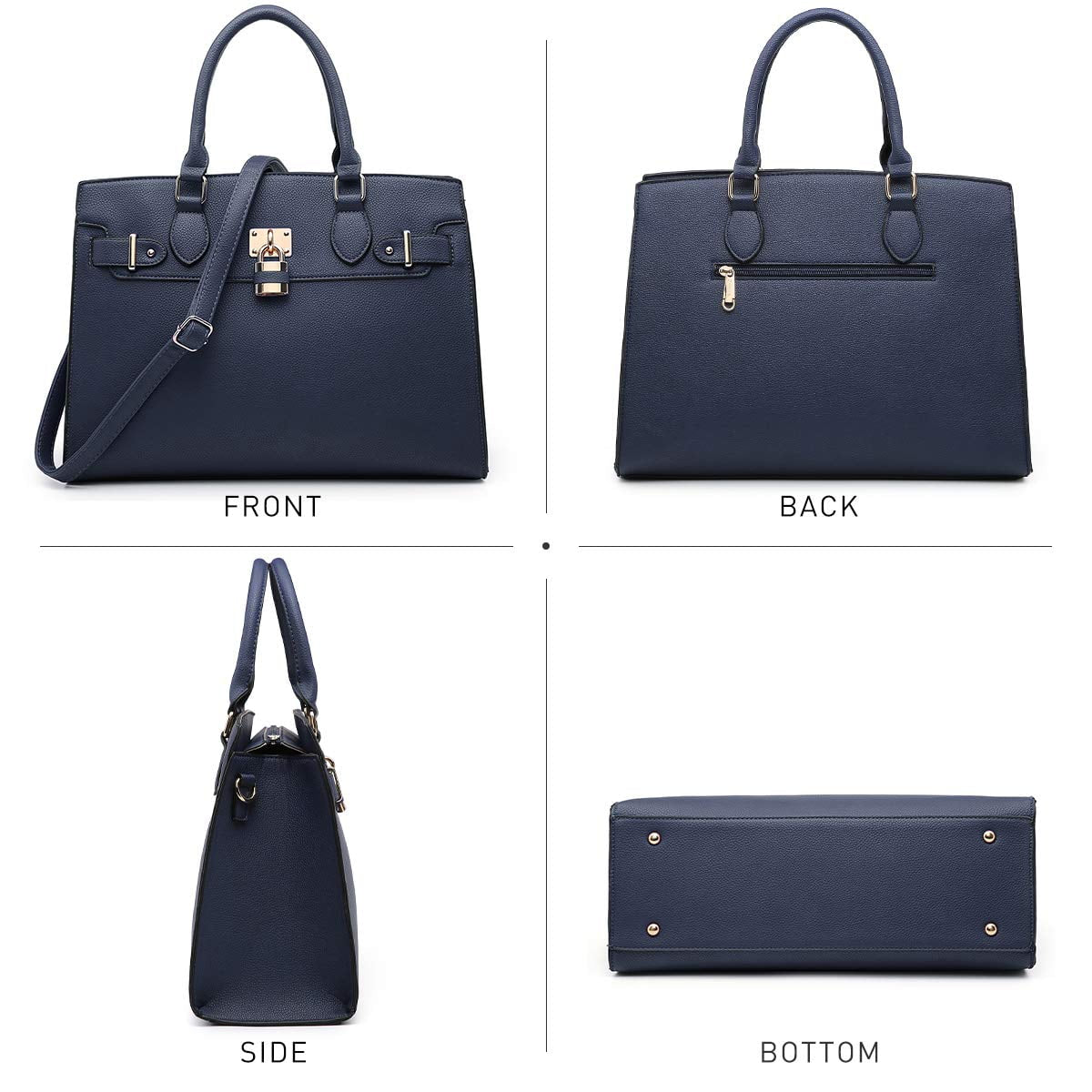 Women Handbags and Purses Ladies Shoulder Bag Top Handle Satchel Tote Work Bag with Wallet