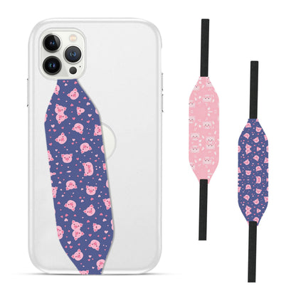 Switchbands Customizable Universal Phone Grip Strap Reversible Phone Hand Strap for Phone Cases As Phone Loop Holder| Secure Handling by Comfortable Phone Strap - Oinklettes