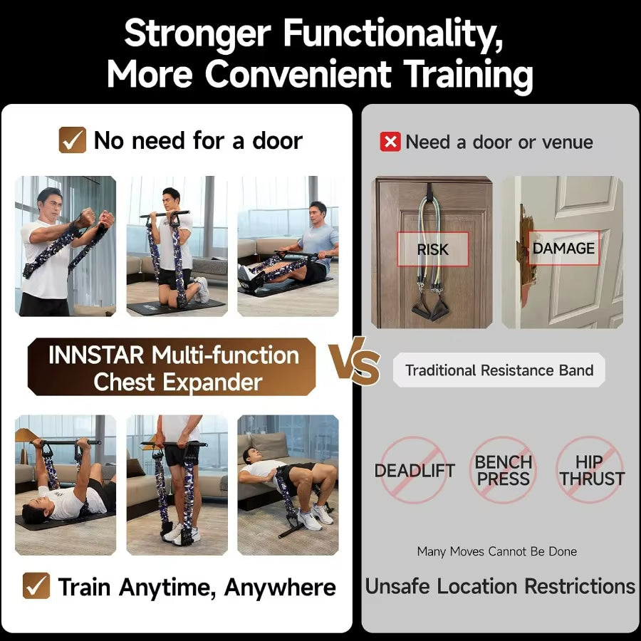 Multi-Function Resistance Bands for Working Out, Push up Exercise Bands Resistance Bands Set for Bench Press Gym Equipment, Home