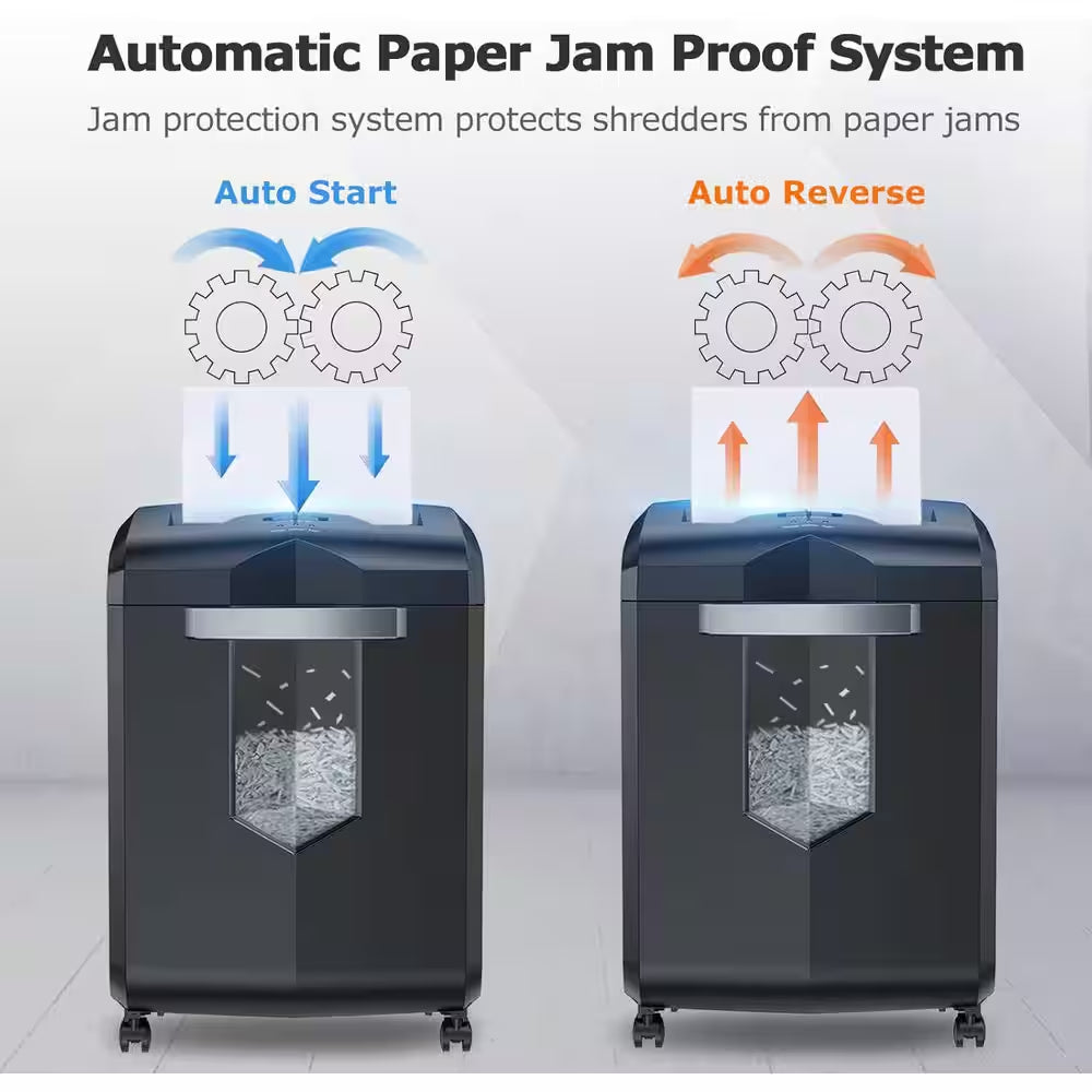 Office Paper Shredder, Cross-Cut Heavy-Duty Shredder for Home Office