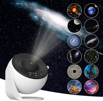 Planetarium Galaxy Projector13 in 1, Galaxy Light with 360° Rotating, Space Projector Nebula Star Night Light for Kids Adults Bedroom Ceiling Decor, Home Theater, Holiday Gift