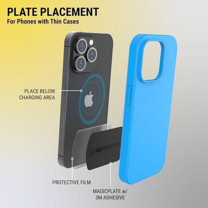 Metal Plates for Magnetic Phone Mounts Universal Compatibility Replacement Kit