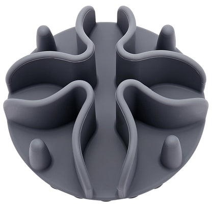 Slow Feeder Dog Bowl InsertDoweiss Silicone Slow Feeder for Dog Cat Puppy Pet with Stong Suction Cups for Dog Bowls Slow Eating Bowls (Small Purple)
