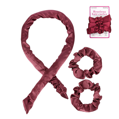Heatless Curling Headband with Scrunchies Overnight Hair Curlers for Long Hair