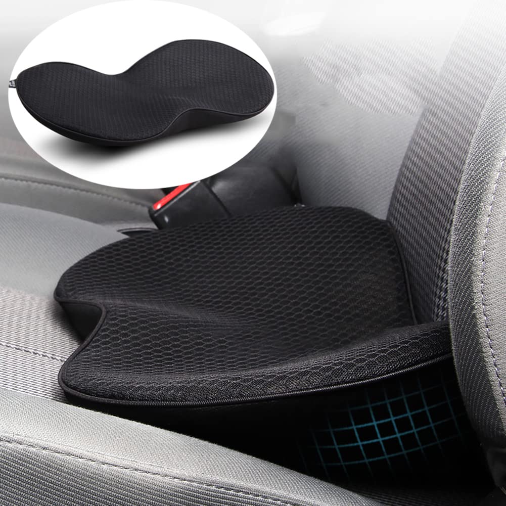 Mitone Car Seat Cushion Booster Seat Cushion Memory Foam Car Seat Pad Sciatica Lower Back Pain Relief Car Seat Cushions for Driving Car Seat Pad Lift Seat for Car Office Home M7