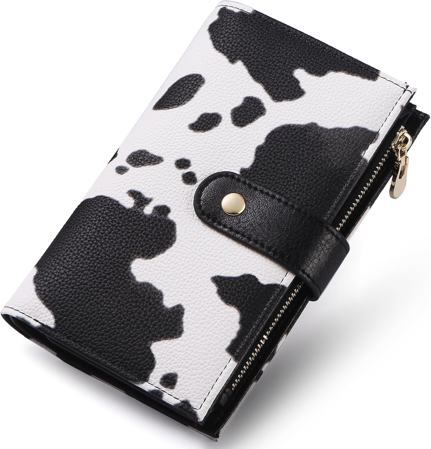 Wallet Women RFID Blocking Multi Cards Wallet Credit Card Holder for Women Large Capacity Lady Leather Trifold Travel Wallet with Pen Holder