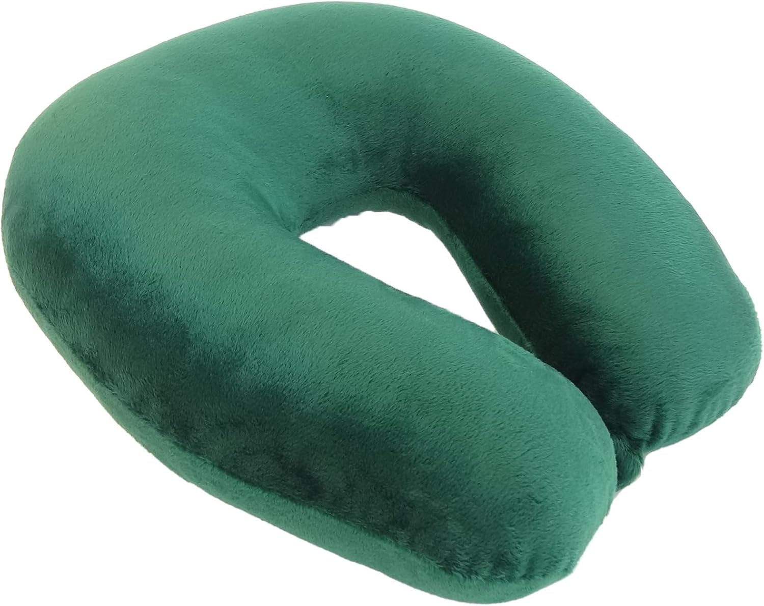 Adult Cozy Soft Microfiber Neck Pillow Travel Bundle, Navy and Hunter Green