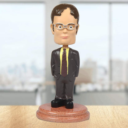 Cleaky Dwight Schrute Bobblehead for Dunder Mifflin, the Office Merchandise, the Office Gifts for Office Fans, the Office Bobblehead, the Office TV Show Gifts