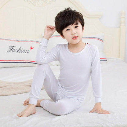 Boys and Girls Modal Autumn Clothing Set with Trousers
