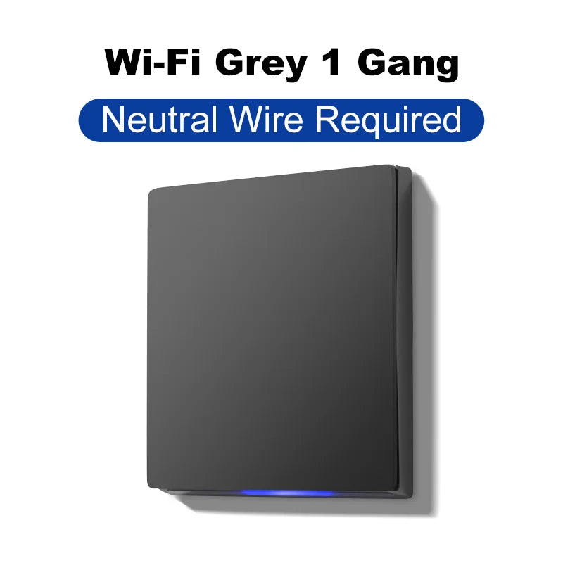 Tuya Smart Zigbee Wall Switch Wifi Smart Button Light Switch 1/2/3/4 Gang No Capacitor Needed Works with Alexa Hey Google