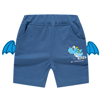 3D Dinosaur Boys' Summer Shorts for Kids