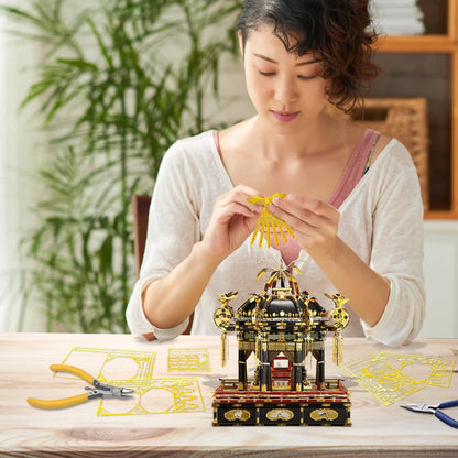 3D Metal Puzzle Japan Takamikura Throne Jigsaw DIY Kits for Home Decoration Assembly Model Kits