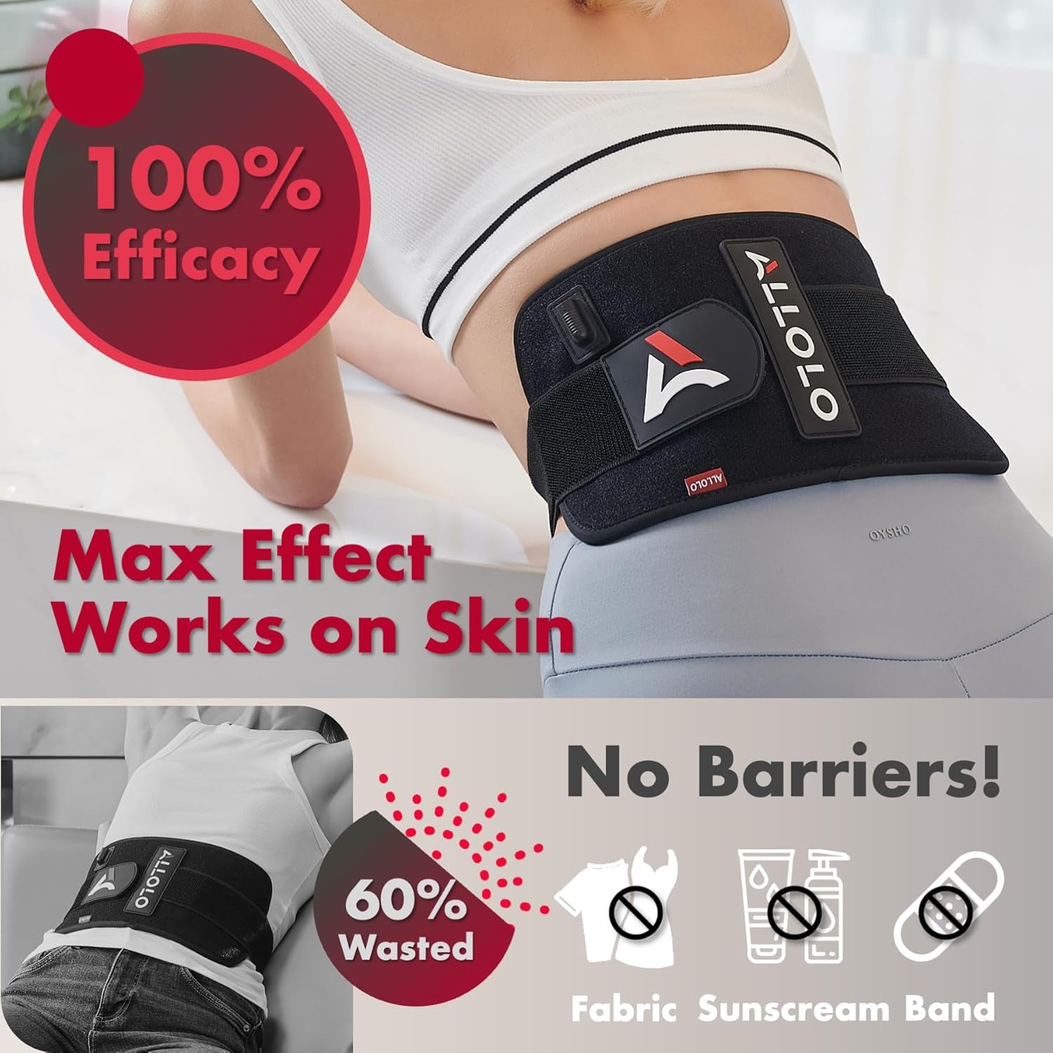 Red Light Therapy Infrared Light Therapy Pad for Body, 660Nm Red Light-Therapy & 850Nm Infrared Light Device Home Use, Red Light Therapy for Body Knee Back Shoulder Waist, Gift for Women Men