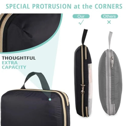 See through Expandable Compression Packing Cubes Mesh Travel Packing Cubes for Suitcases Lightweight Organizers Bag Set for Tra