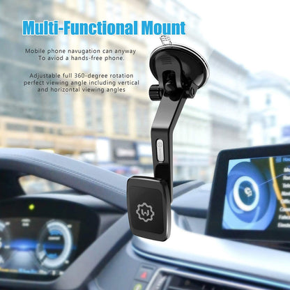 Magantic Mount, Universal Dashboard Curved Magnetic Phone Car Mount Holder for Cell Phones and Mini Tablets with Fast Swift-Snap Technology, Magnetic Cell Phone Mount